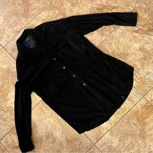 Donna Karan silk, suede and leather mixed shacket size medium L@@K